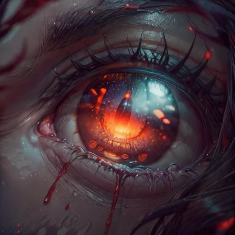long shot scenic professional photograph of cinematic film still (masterpiece:1.2), (best quality:1.2),RAW photo, 8k uhd, dslr, natural lighting, kodak quality,<lora:WorldofUndead:0.7> (1girl, eye of hades, hell, demon spawn), full face. shallow depth of field, vignette, highly detailed, high budget, bokeh, cinemascope, photo-realistic, raw photo, amateur photography, realism, maximum detail, cinematic bokeh, <lora:absolutereality_v181INPAINTING:0.8> <lora:SDXLGhostStyle:0.6> GhostlyStyle <lora:theTalosProject_v11:0.8>, dark, moody, eldritch horror, unholy fires, hell-scape, <lora:epi_noiseoffset2:0.8> <lora:Loraeyes_V1:0.8> <lora:VampiricTech:0.5> vamptech <lora:add_detail:2> <lora:detail_slider_v4:1> <lora:pornvision_final:0.6> . shallow depth of field, vignette, highly detailed, high budget Hollywood , bokeh, cinemascope, moody, epic, gorgeous, film grain, grainy, perfect viewpoint, highly detailed, wide-angle lens, hyper realistic, with dramatic sky, polarizing filter, natural lighting, vivid colors, everything in sharp focus, HDR, UHD, 64K