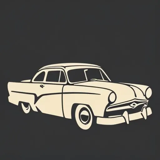 <lora:TF2_Achievement_style:1.0>, '50s Ford, sharp outlines, minimalistic:1.5, empty background