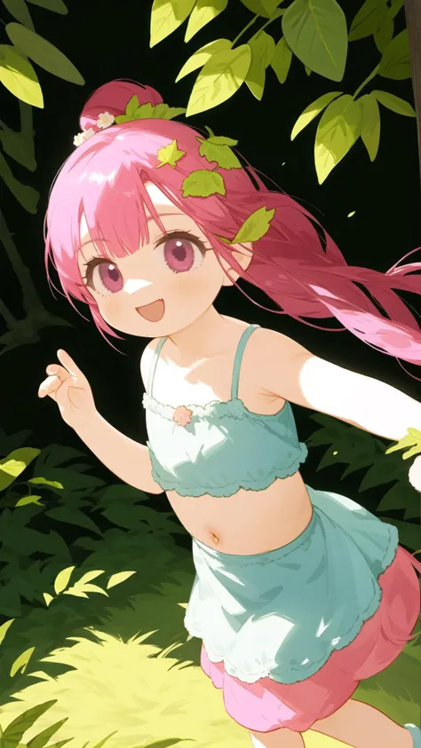 <lora:greatfairy-tloz-richy-v1:0.8> greatfairy, pink hair, eyeshadow, lipstick, leaf, vines, cleavage, navel, floating hair, nude, smile, BREAK, sunbeam, nature, BREAK,, masterpiece, best quality, extremely detailed, highly quality, 4k, sharp focus, professional, sharp focus, award winning, cinematic lighting, octane render, unreal engine, volumetrics dtx, Wallpaper,
