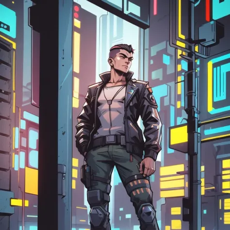 soldier, (cyberpunk), highly detailed, high definition,