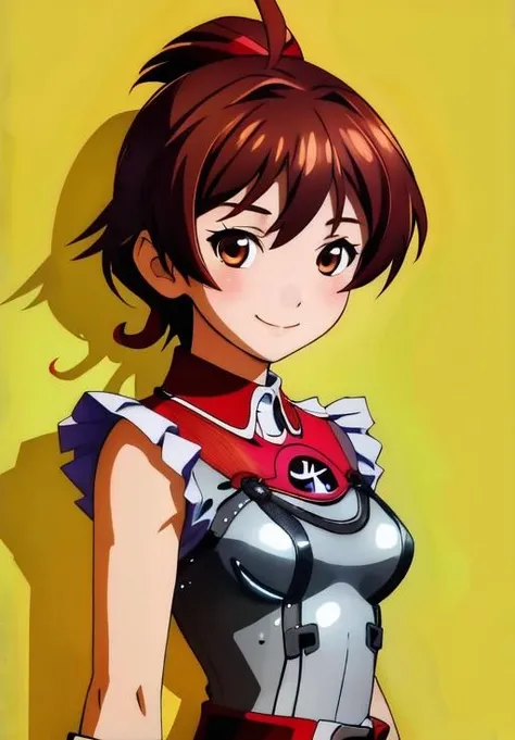 <lora:VividredOperation:0.8>, AkaneIsshiki, smile, 1girl, solo, upper body, (masterpiece, best quality, absurdres, detailed, ultra-detailed:1.3)