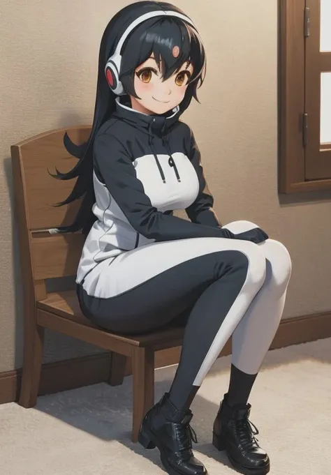 <lora:Gentoo_Penguin:0.8>, Gentoo_Penguin,1girl, solo, smirk, sitting,, (masterpiece, best quality, detailed:1.3), charming