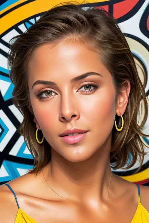 stunning medium photo of (emb-melissatheuriau-v10:1),1girl, (jewelry, luxury, earrings, rings, brooch,spiral earrings , sundress), worried look, ((underworld)), RAW, best quality, masterpiece, ultra-detailed, realism, (extremely detailed eyes, extremely detailed face), detailed skin, textured skin, insane details, soft lighting, UHD, looking at viewer, intricate details, sharp focus, absurdres, highres, style by Victor Vasarely, bold, bright colours, by Francis Haar , (watercolor_medium, brush strokes, painting:0.8),