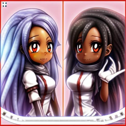 african anime looney-anime black-waifu musume fanart