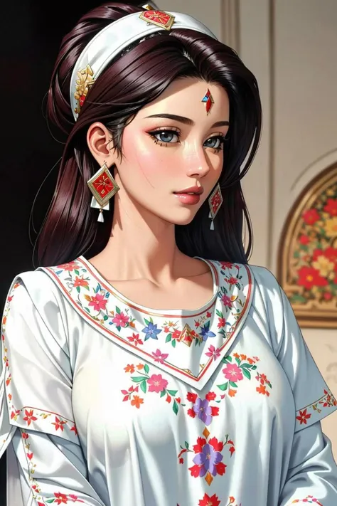 ((Masterpiece, best quality,edgQuality))
edgMeso, a woman in a white tunic,floral print, and a headband ,wearing edgMeso clothing
 <lora:edgMesopotamian_Fusion:1>