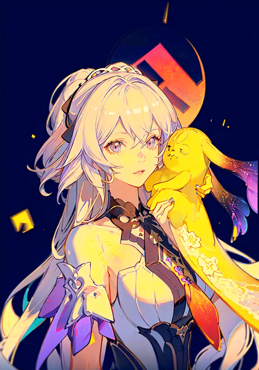 best quality ,masterpiece, illustration, an extremely delicate and beautiful, extremely detailed ,CG ,unity ,8k wallpaper, Amazing, finely detail, masterpiece,best quality,official art,absurdres, incredibly absurdres, huge filesize, ultra-detailed, highres, extremely detailed,beautiful detailed girl, extremely detailed eyes and face, light on face,cinematic lighting,1girl,looking at viewer,upper body
dynamic angle:1.2,(high contrast),christmas,(high saturation),colored inner hair, translucent skin, translucent hair,flounces,frills,((fluorescent black and purple background)),beautiful detailed background, many line in hair,((cute)),((colorless)),eye contact,
<lora:shiranuiInOnmyoji_v10:0.4> <lora:bronyaZaychikSilverwingNEX_v09:0.8> <lora:LORAFlatColor_flatColor:0.2>