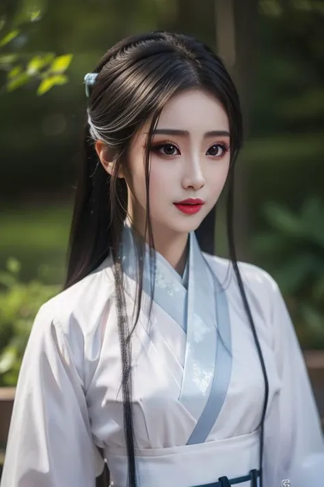 ltra-detailed,highly detailed,best quality,masterpiece,illustration,realistic,photorealistic,
1girl, solo,
xiaobai, hanfu,
looking at viewer, upper body,
<lora:xiaobai_v1_07:0.7>