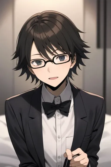 masterpiece, best quality, high quality, 1boy, solo, male focus, looking at viewer, upper body, <lora:kishitani_shinra:0.70>, kishitani_shinra