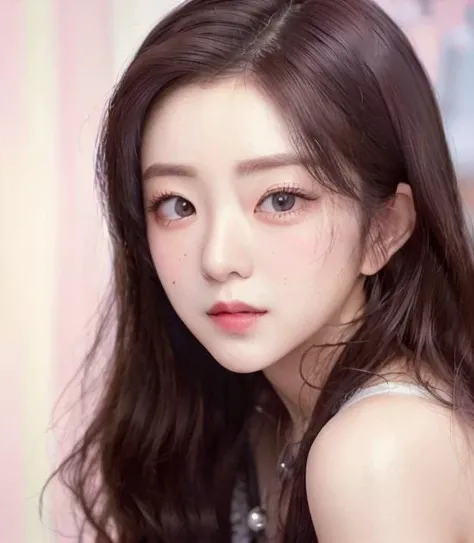 realistic ,masterpiece, best quality, girl, woman, highres, portrait, photo_light, {{<lora:irene_60:.9>}}, ulzzang-6500-v1.1:0.9