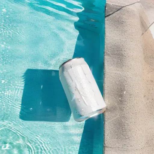 <lora:CANmockup_v1:1>(((((a whtie can))))),raw photo,photo real,ultra high res,detailed shadow, best quality, (swimming pool), (((mockup))),water, masterpiece, best quality,