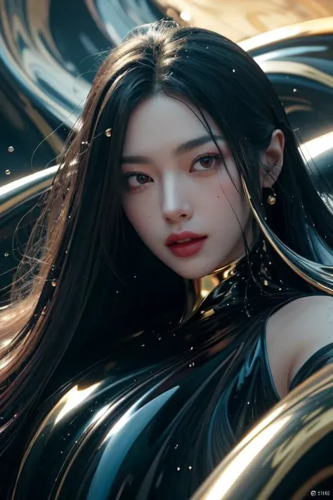 (otherworldly, otherworldly atmosphere, otherworldly appearance), highly insanely detailed, masterpiece, top quality, best quality, highres, 4k, 8k, RAW photo, Caribbean, dark tunnel,
china street, egyptian,
depth of field, focused, foreshortening,
(masterpiece, best quality, official art, beautiful and aesthetic), 1 girl stands in black and gold fluid, half naked, looks at viewer, black and gold thick liquid, floating blond long (wet hair), asphalt drops, precise facial structure, Gradient white fluid, organic feel, viscous, shiny gel, bubbles, <lora:blackgold-000008:0.6>, (fantasy world)