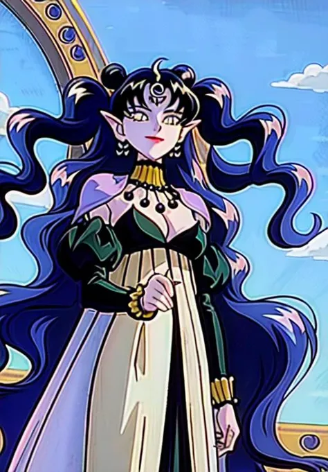 <lora:DarkStarMinions:0.8>, QueenNehelenia, smile, closed mouth, (magical, magnificent, masterpiece:1.3)