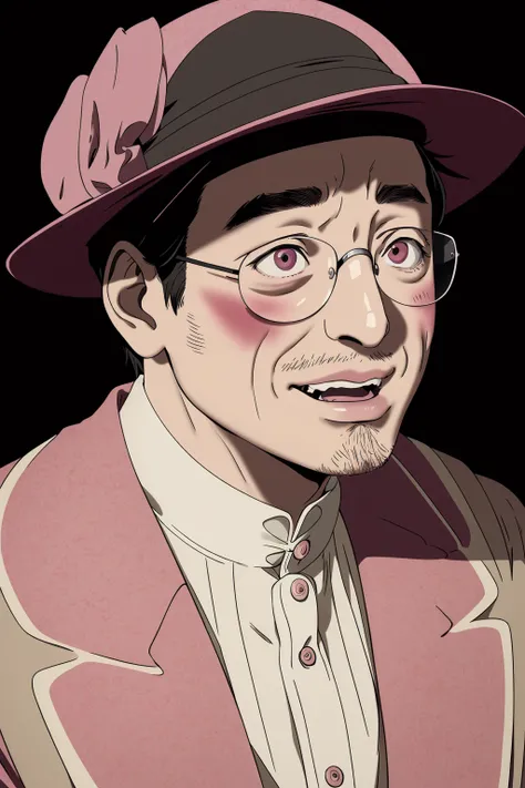 Filthy Frank Joji George Miller Papa Franku pink guy chin-chin  portrait, Victorian Era painting, making funny exhaggerated cringe facial expressions, 8k, 4k, (highres:1.1), best quality;