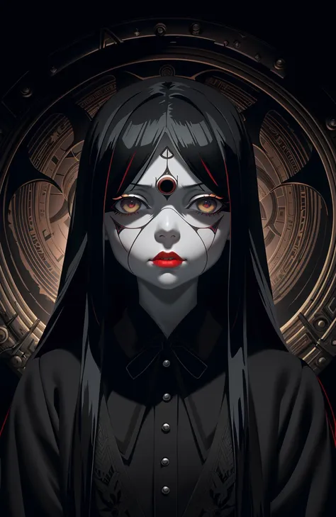 the all seeing eye by H.R. Giger, Junji Ito, Greg Rutkowski, WLOP
detailed paint of wednesday addams, highly detailed paiting by Ray Donley, 8k, royal paiting, dynamic lighting, colorfull lighting,, 8k, 4k, (highres:1.1), best quality;