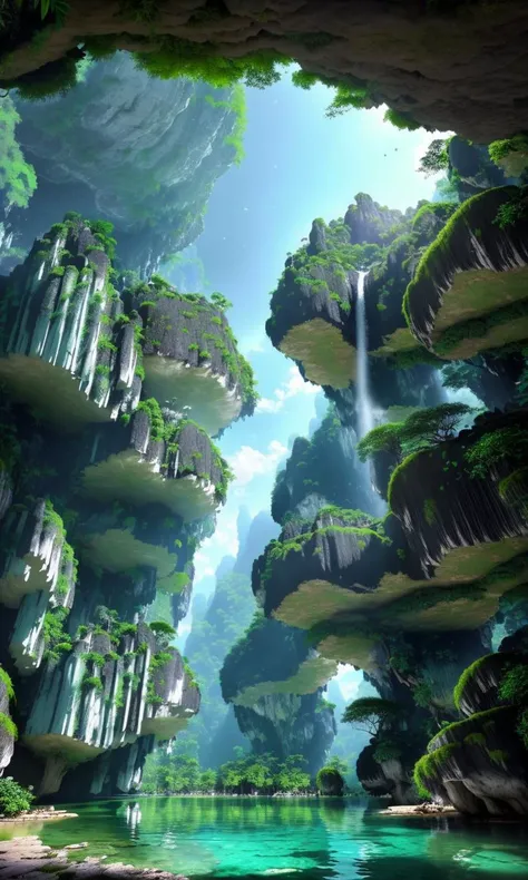 masterpiece,best quality,ultra-detailed,extremely detailed CG unity 8k wallpaper,cyberpunk,(series),cyborg
,Under the shadows,Tall tree walls of rainforest, branches completely blocking the sky, branches and rocks forming karst caverns, waterfalls falling from the top of karst caverns, a pod-shaped pool, and glowing moss everywhere in the dark,database,by Ammi Phillips, Gustave Courbet, Steve Henderson, Arthur Rackham, Lucy Madox Brown, Egon von Vietinghoff, Gaston Anglade <lora:é®ä½³yj-000002:0.6>