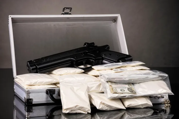 (masterpiece, best quality:1.2), ultra-detailed, suitcase money gun EdobDrugs, (realistic:1.5), <lora:EdobDrugs_v1.0:0.8>