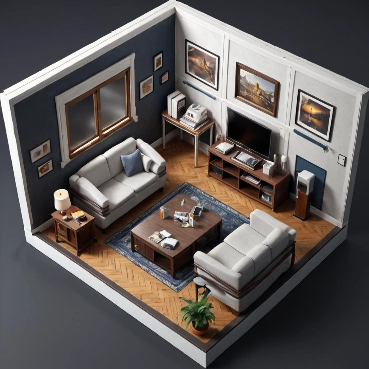 (((Ultra-HD-details))) (((isometric-view))) room-interior