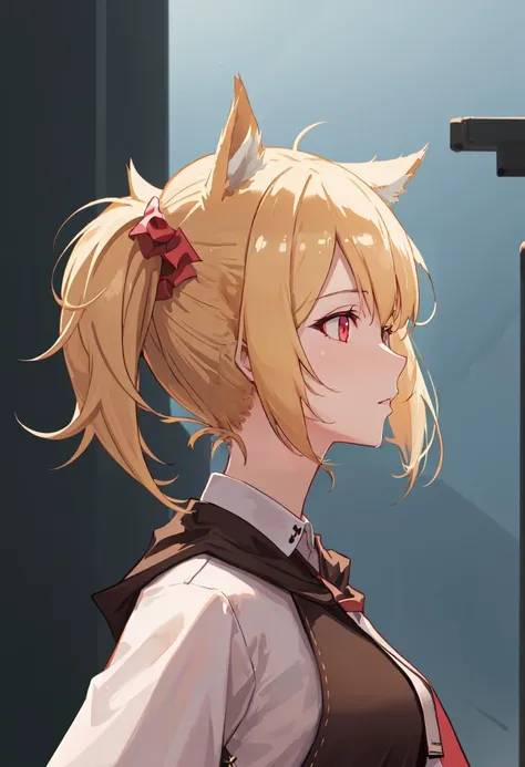 (safe:1.10), best quality, masterpiece, highres, solo, (sora_arknights:1.10), profile, from side, upper body, 18 <lora:sora_arknights:0.80>