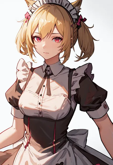 best quality, masterpiece, highres, solo, (sora_arknights:1.10), (maid:1.40), (long maid dress:1.15), 23 <lora:sora_arknights:0.80>