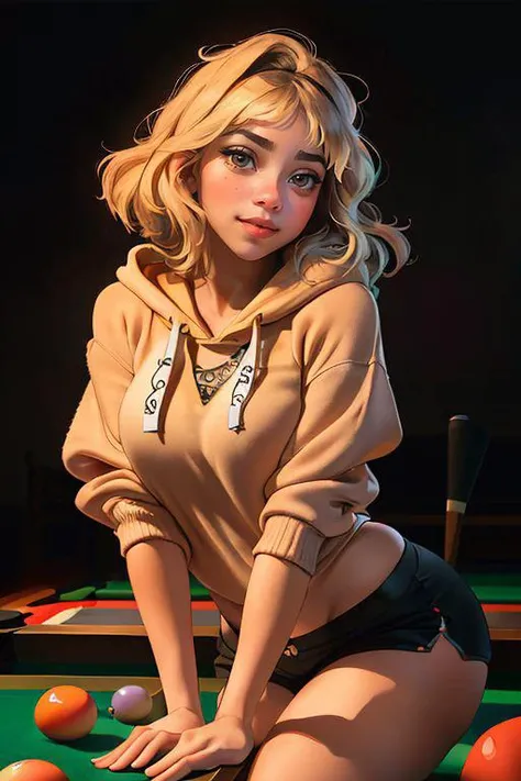 DEN_ivy_wilddivy,
(playing snooker in a dark atmospheric pool hall wearing casual clothing and a hoodie, atmospheric, snooker, cue, playing snooker, leaning over the table:1.2),
bokeh, f1.4, 40mm, photorealistic, raw, 8k, textured skin, skin pores, intricate details <lora:epi_noiseoffset2:1>, epiCRealism