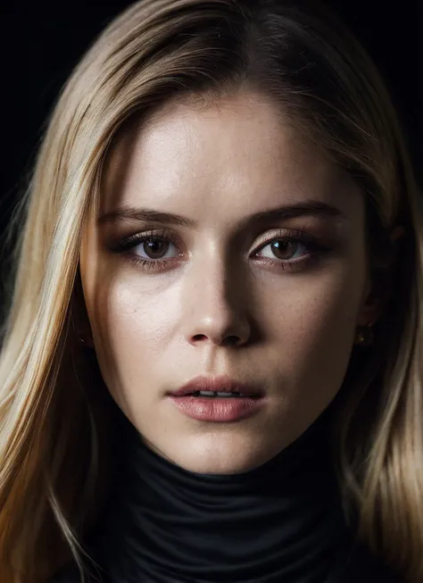 A stunning intricate full color portrait of (sks woman:1), wearing a black turtleneck, epic character composition, by ilya kuvshinov, alessio albi, nina masic, sharp focus, natural lighting, subsurface scattering, f2, 35mm, film grain, <lora:locon_erinmoriarty_v1_from_v1_64_32:1>