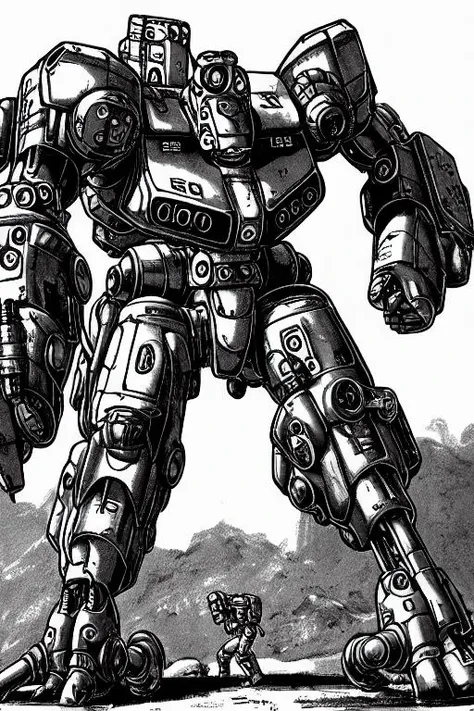 (PBOldRifRPGStyle:0.8) Biomech robot mech