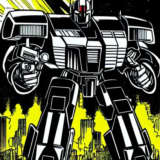 PBOldRifRPGStyle Optimus Prime shooting a big gun RGB