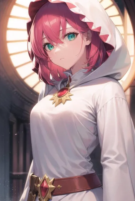 lennacharlottetycoon, <lyco:lennacharlottetycoon-lyco-nochekaiser:1>,
short hair, (green eyes:1.5), pink hair,
BREAK (whitemagelenna:1.5), (red prints:1.5), jewelry, boots, hood, wide sleeves, necklace, thigh boots, staff, robe, (white robe:1.5), white mage,
BREAK looking at viewer,
BREAK outdoors,
BREAK <lyco:GoodHands-beta2:1>, (masterpiece:1.2), best quality, high resolution, unity 8k wallpaper, (illustration:0.8), (beautiful detailed eyes:1.6), extremely detailed face, perfect lighting, extremely detailed CG, (perfect hands, perfect anatomy),