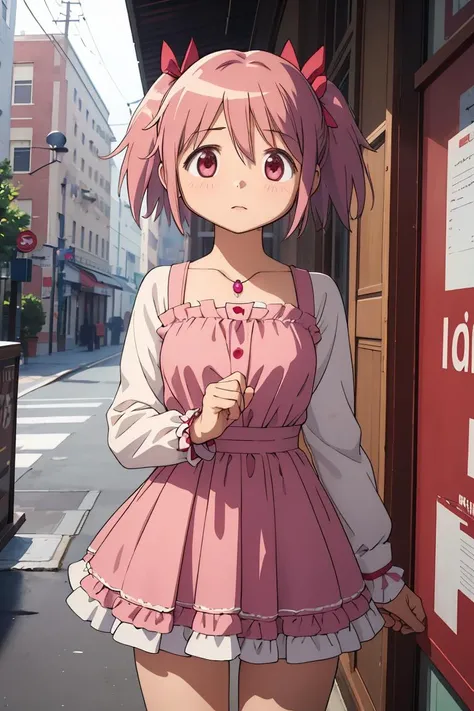 (masterpiece, best quality), 1girl, <lora:madoka-madomagi:0.8> madoka kaname
