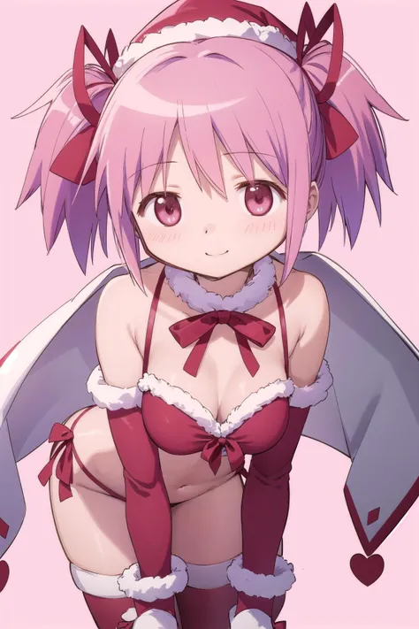 ((masutepiece, Best Quality, hight resolution, nffsw, Perfect Pixel, depth of fields, 4K, )), 1girl in, Solo, , Beautiful anime girl, Beautiful Art Style, Looking at Viewer, Perfect body, Yuigahama Yui, Short hair, single hair bun, pink hair, (large boob), Full face blush, Smile, thighs thighs thighs thighs, navy playboy bunny, red bowtie, white background, sitting on floor, portrait shot, Focus,
