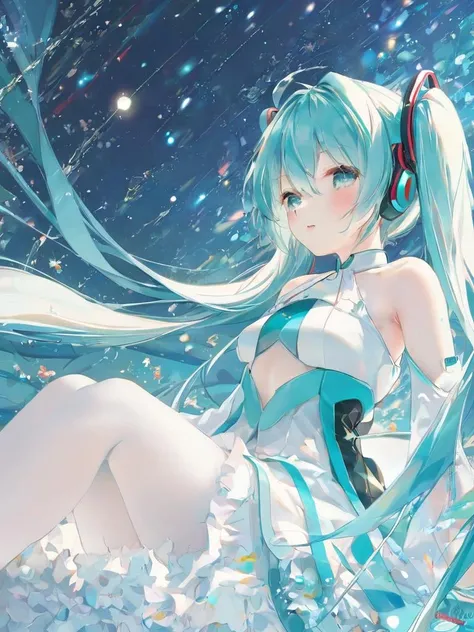 (best quality),((masterpiece)),(highres),original,extremely detailed 8K wallpaper,(an extremely delicate and beautiful)ï¼1girlï¼miku