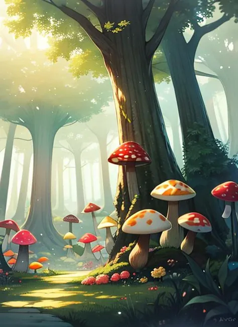 mushroom forest,