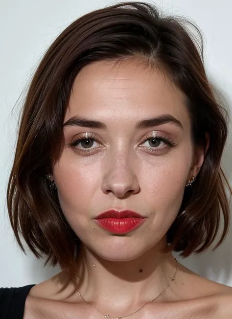 close up portrait of sks woman , by Flora Borsi, style by Flora Borsi, bold, bright colours, ((Flora Borsi)), by William Eggleston, <lora:lora-small-myleene-klass-v1:1>