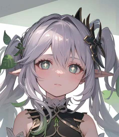 masterpiece, best quality, 1girl, solo, (close-up, face focus:1.3), nahida_genshin, (cross-shaped pupils:1.1), side ponytail, standing <lora:Nahida2:1>