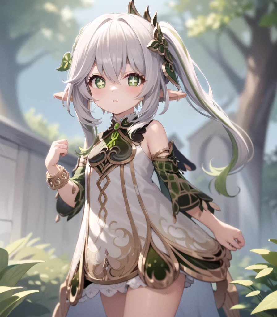 masterpiece, best quality, 1girl, solo, nahida_genshin, cross-shaped pupils, default_dress, standing <lora:Nahida3:1>