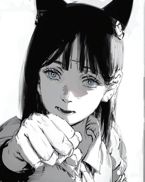 masterpiece, best quality, 1girl,<lora:YQ:1>,pointing at viewer,