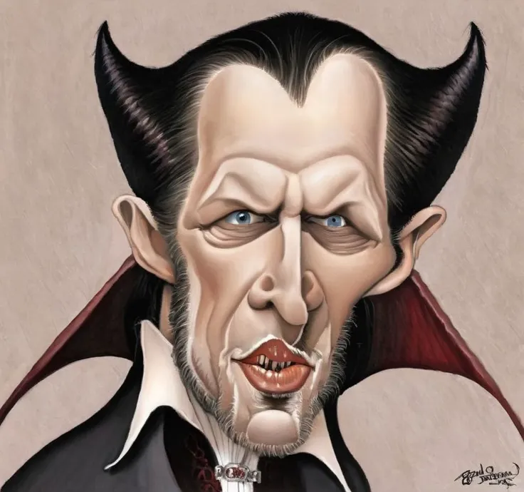 Bram Stoker's Dracula Caricaturized <lora:SDXL-Caricaturized-Lora:1>, Very detailed, clean, high quality, sharp image