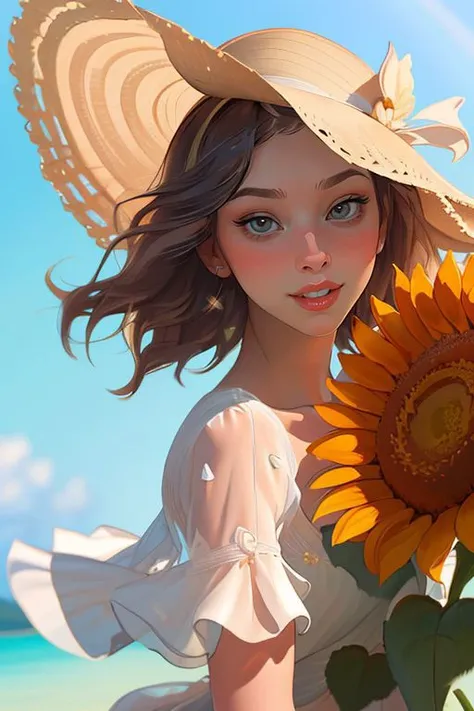 Merger_loren_garlit,
walking through a field of sunflowers wearing a summer dress and sun hat, field, sunflowers, summer, scenic,
bokeh, f1.4, 40mm, photorealistic, raw, 8k, textured skin, skin pores, intricate details  <lora:epi_noiseoffset2:1>, epiCRealism <lora:detail_slider_v4:0.8> <lora:ClothingAdjuster3:-0.8>