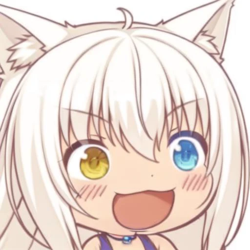 <lora:ç´æ¥å¼ç¬chibi-laugh:0.8> chibi,qç,laughing
<lora:super-yezi-SUrh-v9:0.7>,nekoyezi,heterochromia,1girl,yellow_eyes,blue_eyes,1girl,cat_girl,solo,long_hair,animal ears,white_hair