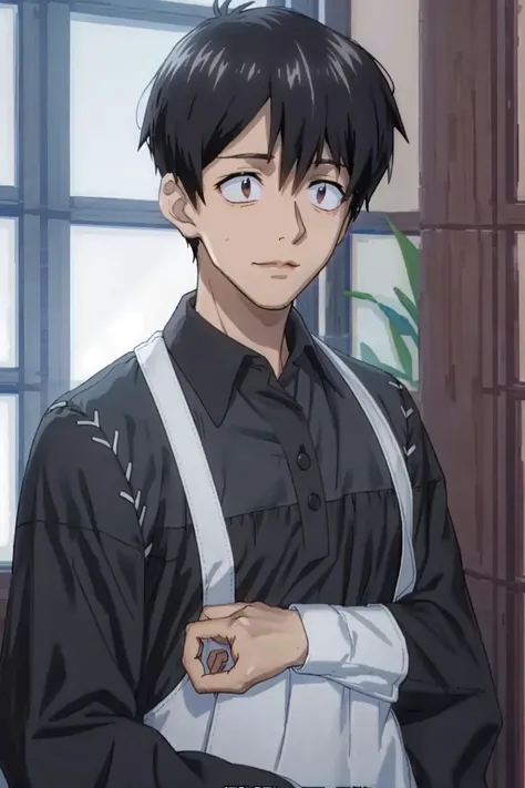 1boy, Mukohda, <lora:Mukohda_Lora:1>,solo, male focus,, ((masterpiece)),((bestquality)),8k,high detailed,ultra-detailed,handsome face, Netrual Pose, Neutral Pose, (((Short straight hair))),((Black Hair)),with Suit,portrait, cinematic lighting, EasyNegative ,