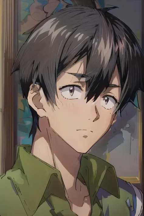 ((masterpiece)),(illustration),best quality,delicate details,refined rendering,((Menga style)),(((Toon style))),(portrait:1.41),8k,toon style,((Japan anime)),1boy,male focus,solo,handsome,Stylish Pose,portrait,thick eyebrows,black eyes,solid eyes,model,tall,thin,slim asian boy,black hair,short hair,<lora:Mukohda_V2:1>,<lora:add_detail:0.8>,Happy Valentine,