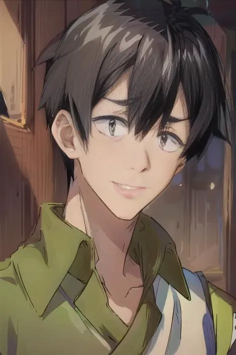 ((masterpiece)),(illustration),best quality,delicate details,refined rendering,((Menga style)),(((Toon style))),(portrait:1.41),8k,toon style,((Japan anime)),1boy,male focus,solo,handsome,Stylish Pose,portrait,thick eyebrows,black eyes,solid eyes,model,tall,thin,slim asian boy,black hair,short hair,<lora:Mukohda_V2:1>,<lora:add_detail:0.8>,Smirk,