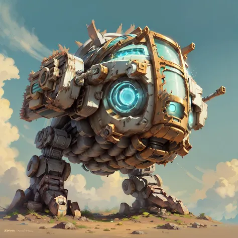 <lora:ZonaiAI-000011:.8> ZonaiAI
battle mech , detailed, intricate