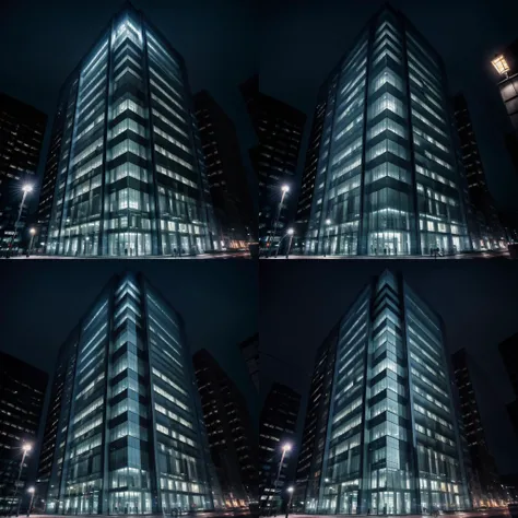 ultra realistic, masterpiece, best quality, ultra high res, raw photo, 8k,
(nightbuilding), modern street, (lighting lamp1.2) <lora:nightbuilding:0.6>