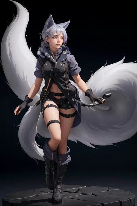 professional photo of provence, braid, jacket, short sleeves, gloves, wolf tail,
detailed skin, detailed eyes, dynamic angle, full body,
volumetric light, highrez, masterpiece, best quality,
<lora:arknights_provence-12:0.85:MIDD>