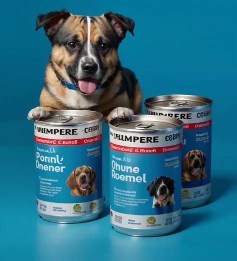 package design, pet food can, simple background, blue background, can, still life
<lora:package_design_v1:0.7>