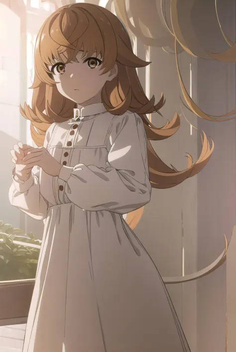 mushokutenseijuliette, <lyco:mushokutenseijuliettes2-lyco-nochekaiser:1>,
mushoku tensei juliette, long hair, brown hair, (brown eyes:1.5),
BREAK long sleeves, dress, white dress, collar,
BREAK outdoors,
BREAK looking at viewer, (cowboy shot:1.5),
BREAK <lyco:GoodHands-beta2:1>, (masterpiece:1.2), best quality, high resolution, unity 8k wallpaper, (illustration:0.8), (beautiful detailed eyes:1.6), extremely detailed face, perfect lighting, extremely detailed CG, (perfect hands, perfect anatomy),