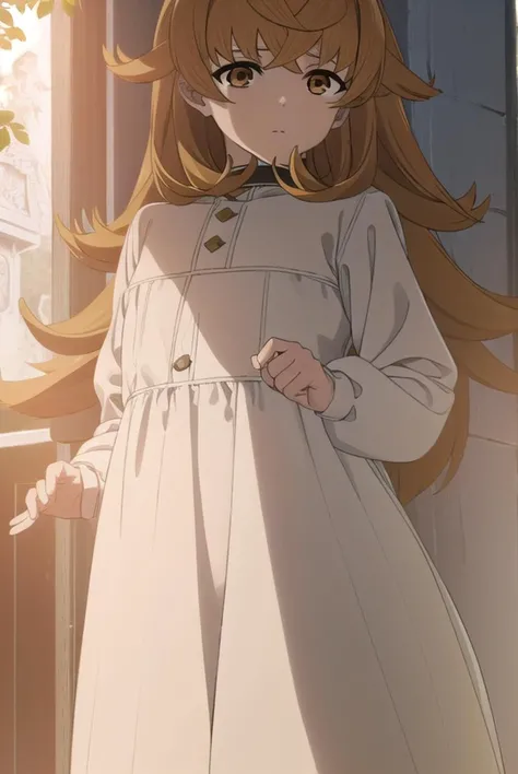 mushokutenseijuliette, <lyco:mushokutenseijuliettes2-lyco-nochekaiser:1>,
mushoku tensei juliette, long hair, brown hair, (brown eyes:1.5),
BREAK long sleeves, dress, white dress, collar,
BREAK outdoors,
BREAK looking at viewer, (cowboy shot:1.5),
BREAK <lyco:GoodHands-beta2:1>, (masterpiece:1.2), best quality, high resolution, unity 8k wallpaper, (illustration:0.8), (beautiful detailed eyes:1.6), extremely detailed face, perfect lighting, extremely detailed CG, (perfect hands, perfect anatomy),