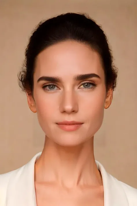 <lora:Jcon-000012:0.7> Jcon a woman, Build a magnificent, ultra-detailed masterpiece, Red Satin Robe with Lace Trim, Slim, Oval Face, Fair Skin, Short Nose, Plump Lips, Pointed Chin, Gold cream lipstick, earrings, white Silky Hair Medium-Length Hair Curls, leaning backwards, crawling, RAW candid cinema, 16mm, color graded portra 400 film, remarkable color, ultra realistic, textured skin, remarkable detailed pupils, realistic dull skin noise, visible skin detail, skin fuzz, dry skin, shot with cinematic camera