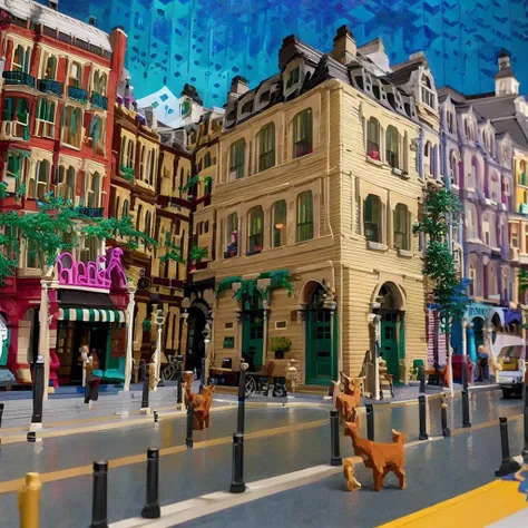 realistic,
,street, <lora:lego_world_v1:1>